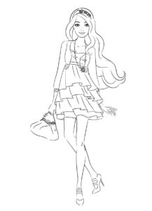 Desenho de Barbie Desenho Colorir Imprimir 8