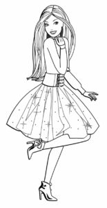 Desenho de Barbie Desenho Colorir Imprimir 86