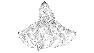 Desenho de Barbie Desenho Colorir Imprimir 87