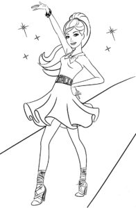 Desenho de Barbie Desenho Colorir Imprimir 88
