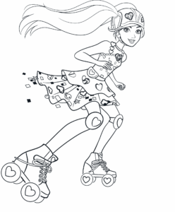 Desenho de Barbie Para Colorir E Pintar 8