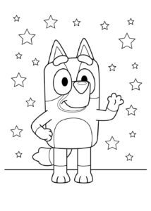 Desenho de Bluey Desenho Colorir Imprimir 003