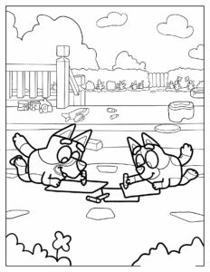 Desenho de Bluey Desenho Colorir Imprimir 004