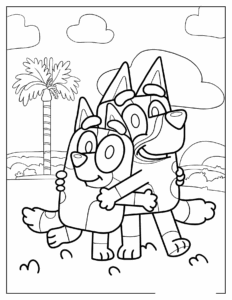 Desenho de Bluey Desenho Colorir Imprimir 005