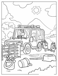 Desenho de Bluey Desenho Colorir Imprimir 006