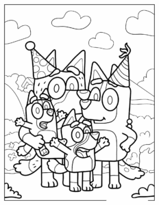Desenho de Bluey Desenho Colorir Imprimir 008