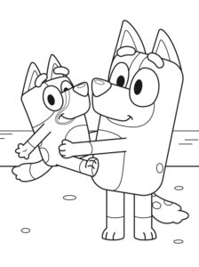 Desenho de Bluey Desenho Colorir Imprimir 012