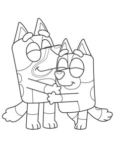 Desenho de Bluey Desenho Colorir Imprimir 014