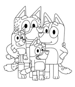 Desenho de Bluey Desenho Colorir Imprimir 015
