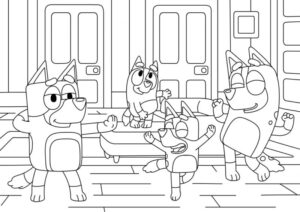 Desenho de Bluey Desenho Colorir Imprimir 016