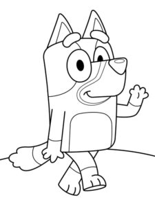 Desenho de Bluey Desenho Colorir Imprimir 017