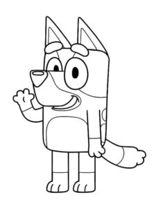 Desenho de Bluey Desenho Colorir Imprimir 019