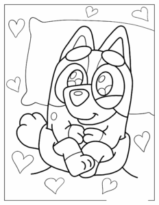 Desenho de Bluey Desenho Colorir Imprimir 028