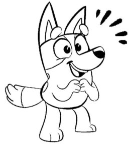 Desenho de Bluey Desenho Colorir Imprimir 029