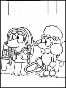 Desenho de Bluey Desenho Colorir Imprimir 030