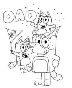 Desenho de Bluey Desenho Colorir Imprimir 032