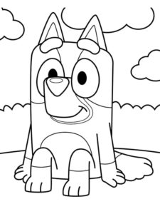Desenho de Bluey Desenho Colorir Imprimir 036