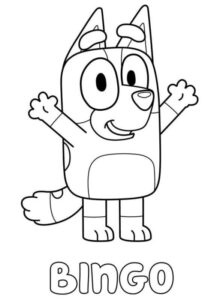 Desenho de Bluey Desenho Colorir Imprimir 037