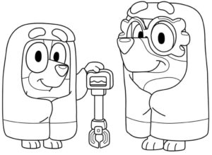 Desenho de Bluey Desenho Colorir Imprimir 040