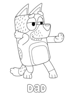 Desenho de Bluey Desenho Colorir Imprimir 041