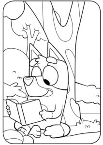 Desenho de Bluey Desenho Colorir Imprimir 042