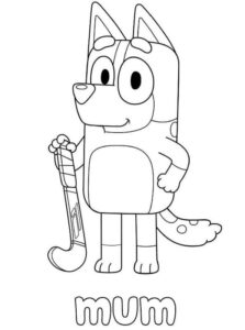 Desenho de Bluey Desenho Colorir Imprimir 043