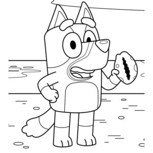 Desenho de Bluey Desenho Colorir Imprimir 048