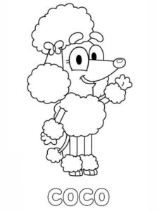 Desenho de Bluey Desenho Colorir Imprimir 051