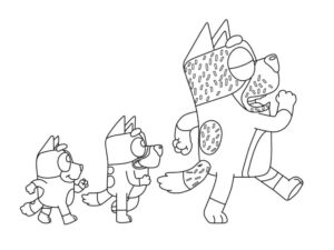 Desenho de Bluey Desenho Colorir Imprimir 054