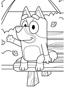 Desenho de Bluey Desenho Colorir Imprimir 055