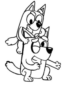 Desenho de Bluey Desenho Colorir Imprimir 056
