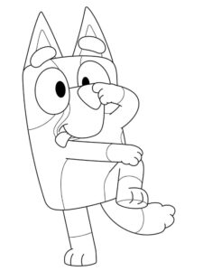 Desenho de Bluey Desenho Colorir Imprimir 057