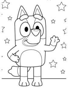 Desenho de Bluey Desenho Colorir Imprimir 058