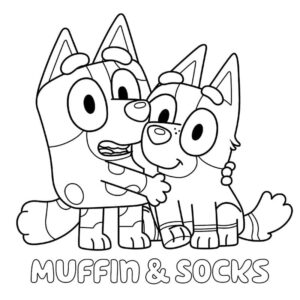 Desenho de Bluey Desenho Colorir Imprimir 064