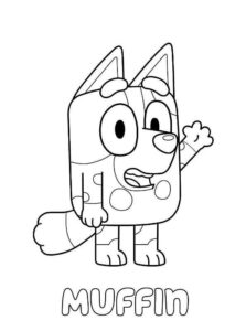 Desenho de Bluey Desenho Colorir Imprimir 065