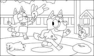 Desenho de Bluey Desenho Colorir Imprimir 066