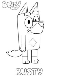 Desenho de Bluey Desenho Colorir Imprimir 067
