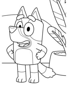 Desenho de Bluey Desenho Colorir Imprimir 068