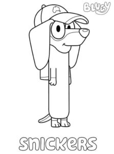Desenho de Bluey Desenho Colorir Imprimir 069