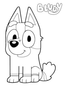 Desenho de Bluey Desenho Colorir Imprimir 070