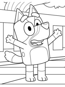 Desenho de Bluey Desenho Colorir Imprimir 072