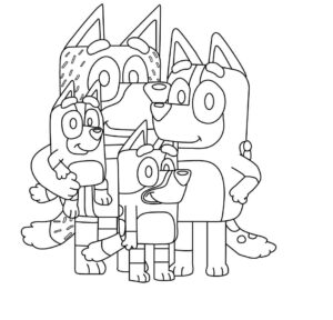 Desenho de Bluey Desenho Colorir Imprimir 075