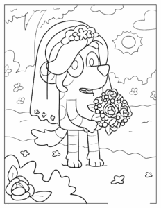 Desenho de Bluey Desenho Colorir Imprimir 076