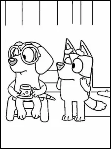 Desenho de Bluey Desenho Colorir Imprimir 085