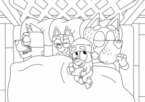 Desenho de Bluey Desenho Colorir Imprimir 086