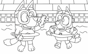 Desenho de Bluey Desenho Colorir Imprimir 092