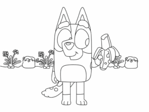 Desenho de Bluey Desenho Colorir Imprimir 093