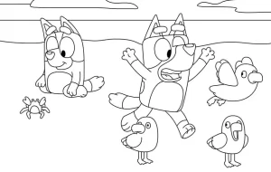 Desenho de Bluey Desenho Colorir Imprimir 096