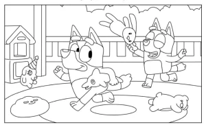 Desenho de Bluey Desenho Colorir Imprimir 098