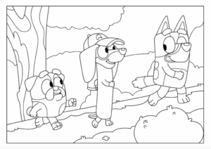 Desenho de Bluey Desenho Colorir Imprimir 107